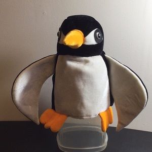 Plush Velvet Penguin Hat-adult size